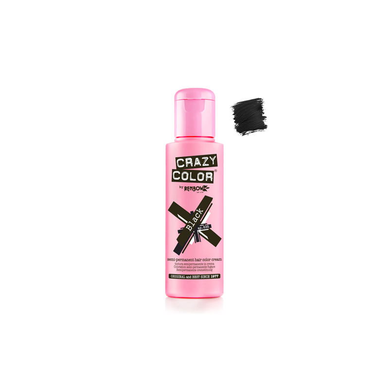 CRAZY COLOR Nº030 BLACK 100ml